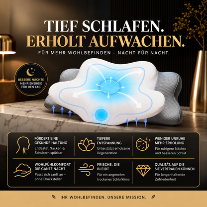 Ergonomisches Memory-Foam-Kissen für optimalen Schlafkomfort