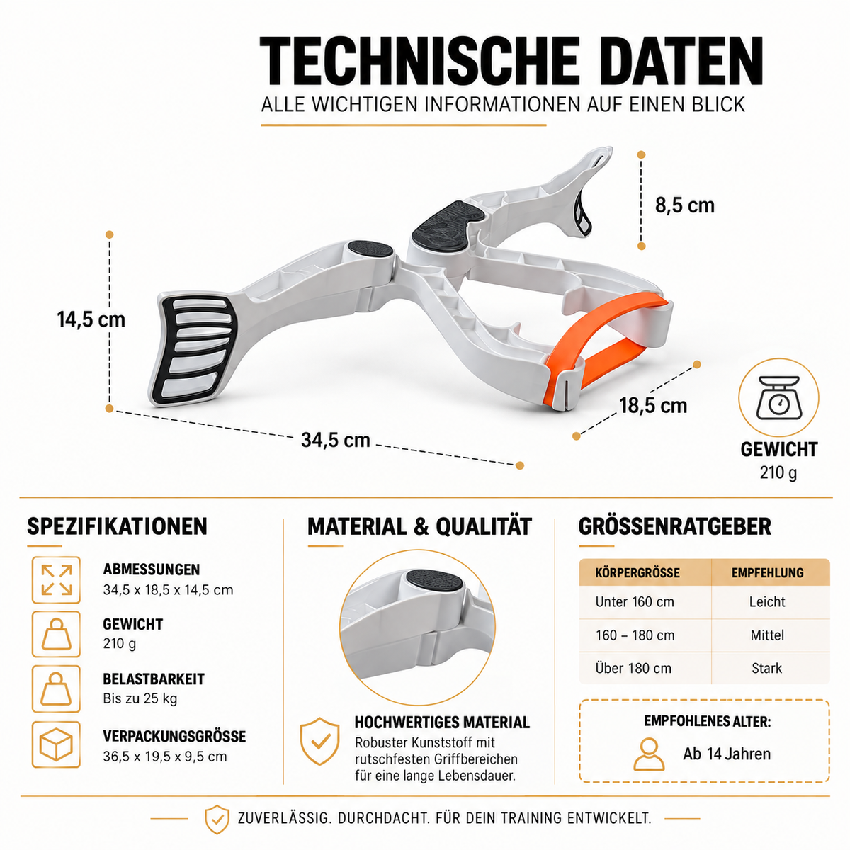 Armtrainer für Zuhause – Effektives Unterarm- & Griffkrafttraining