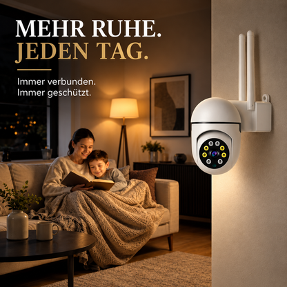 1080P WLAN Außenkamera mit Nachtsicht & App-Steuerung