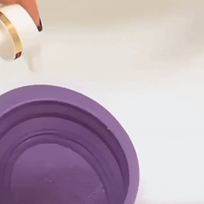 Faltbare Silizium Make-Up Pinsel Reinigungs-Schale