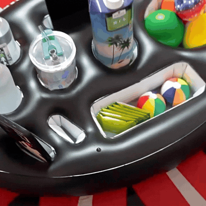 Aufblasbare Pool Bar mit Getränkehalter & Snack-Fächern
