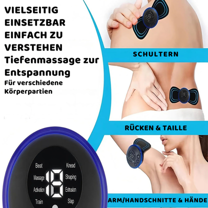 Wiederaufladbares EMS-Massagekissen für Nacken und Schultern