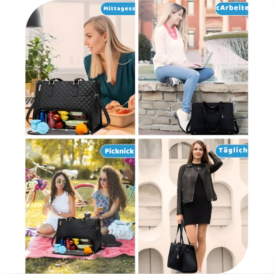 2-in-1 Lunch Tasche mit Laptopfach – Stilvoll & Praktisch