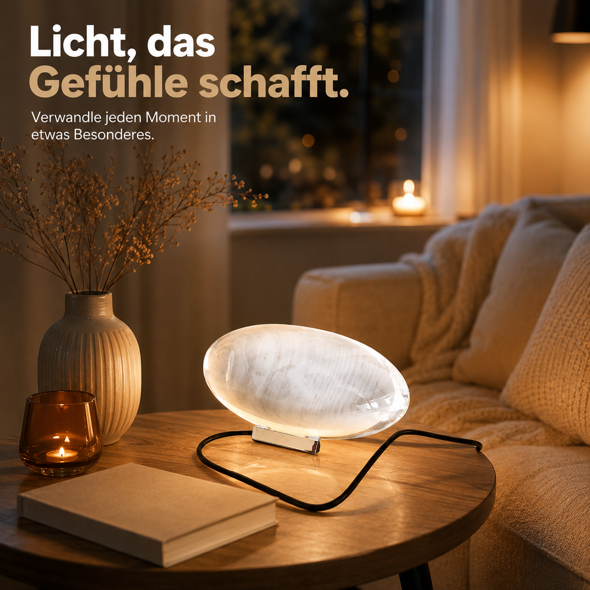 Elegante Beleuchtung für gemütliche Abende zu Hause.