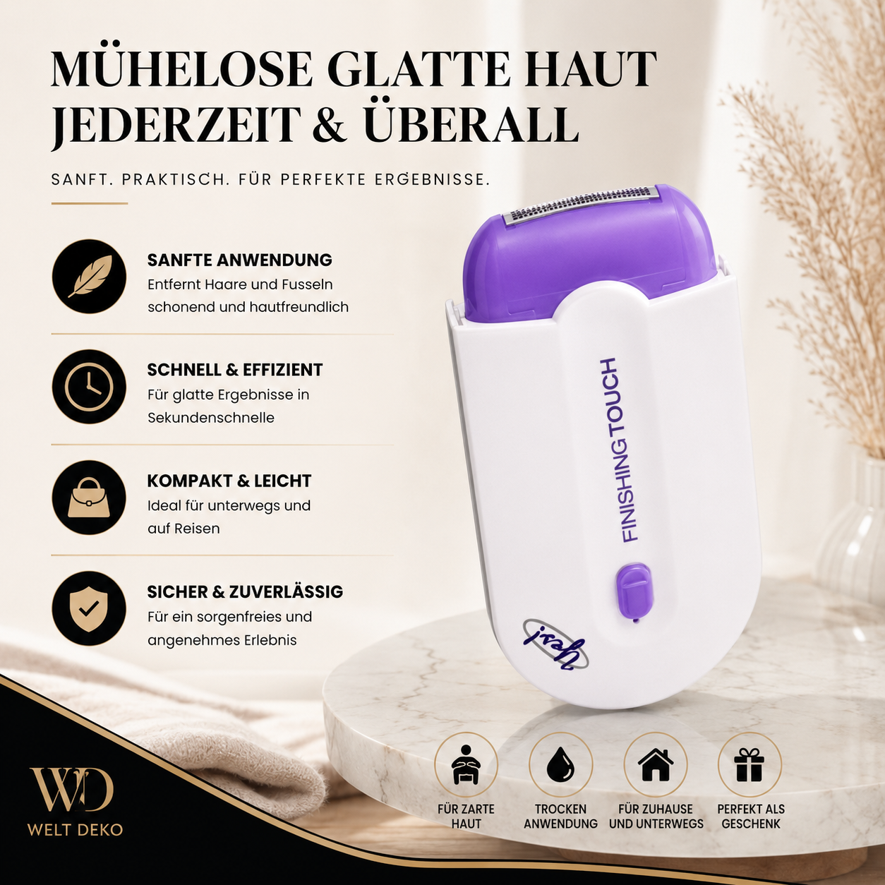Infografik zeigt verschiedene Anwendungen des Mini-Folienschweißgeräts für Küchen- und Haushaltsverpackungen.