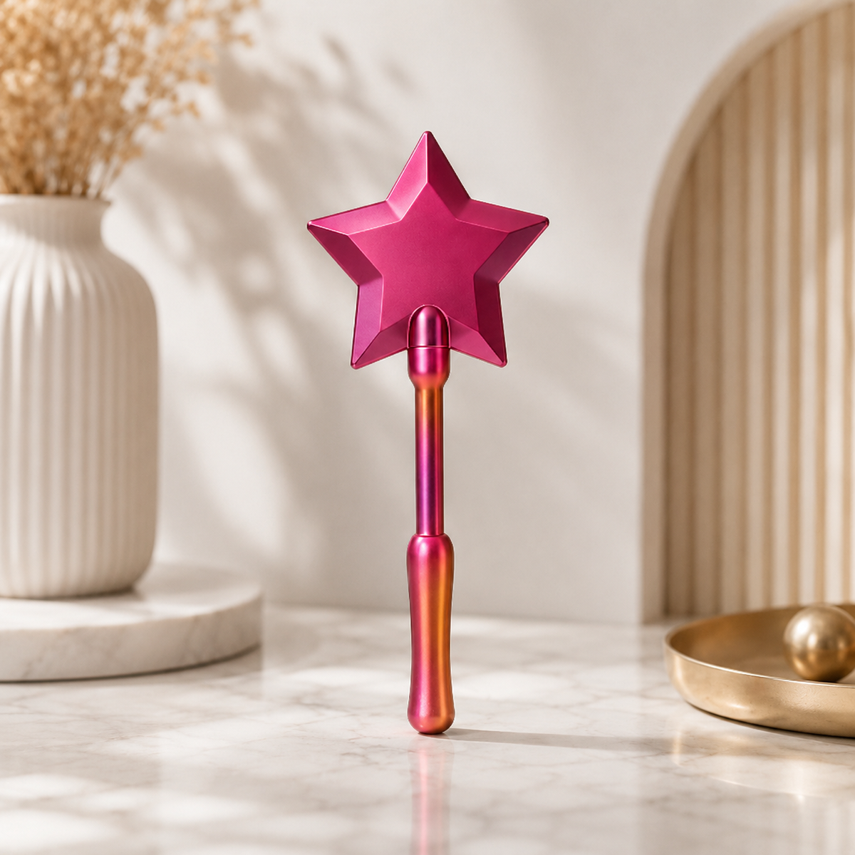 Rosa Sternenstab mit elegantem Design – perfekt für Rollenspiele, Kostüme, Partys und kreative Spielmomente.