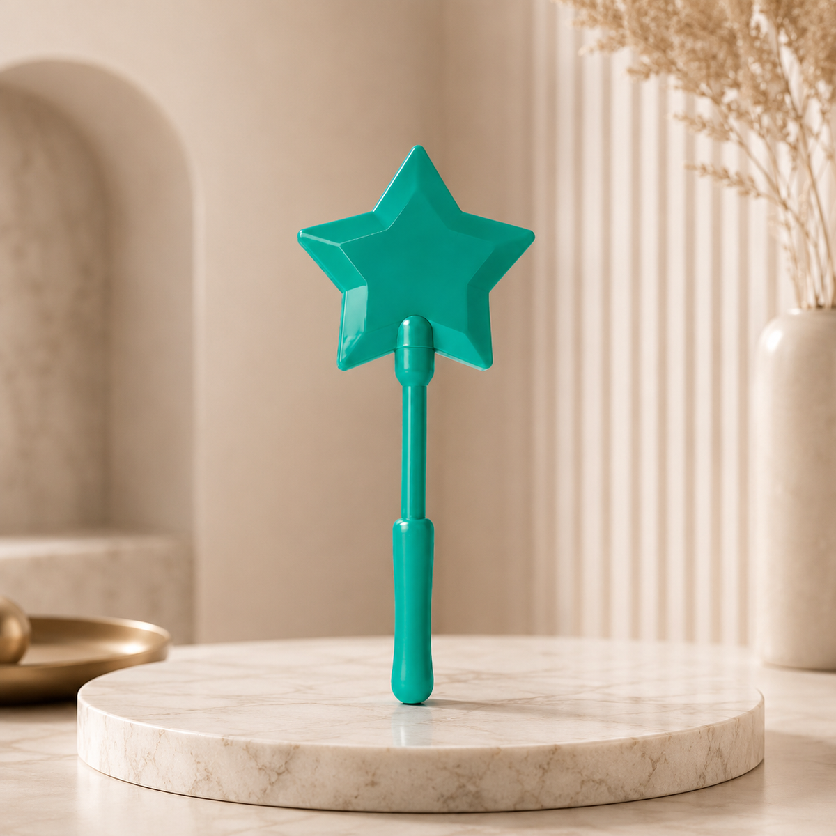 Grüner Sternenstab mit schlichtem Design – ideal für Rollenspiele, Dekoration, Partys und fantasievolle Abenteuer.