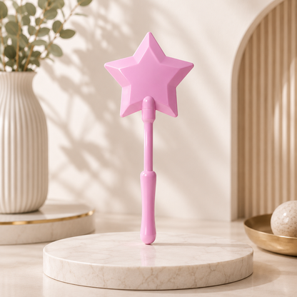 Rosa Sternenstab mit schlichtem Design – ideal für Rollenspiele, Kostüme, Partys und fantasievolle Spielmomente.