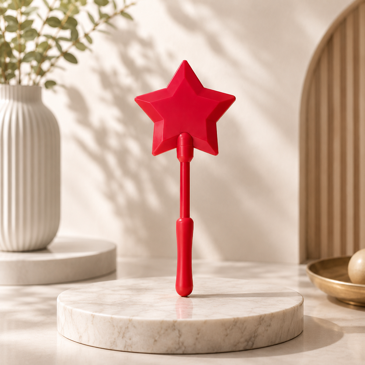 Roter Sternenstab mit klassischem Design – ideal für Rollenspiele, Kostüme, Partys und fantasievolle Spielmomente.