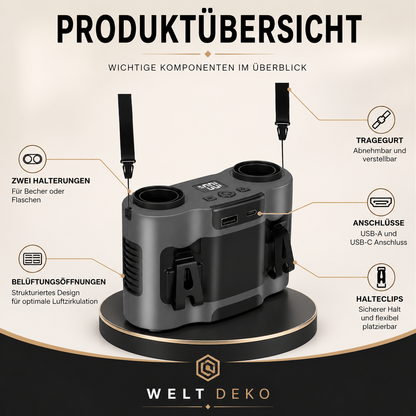 Übersicht der Funktionen, Zubehörteile und Einsatzmöglichkeiten der elektrischen Luftpumpe