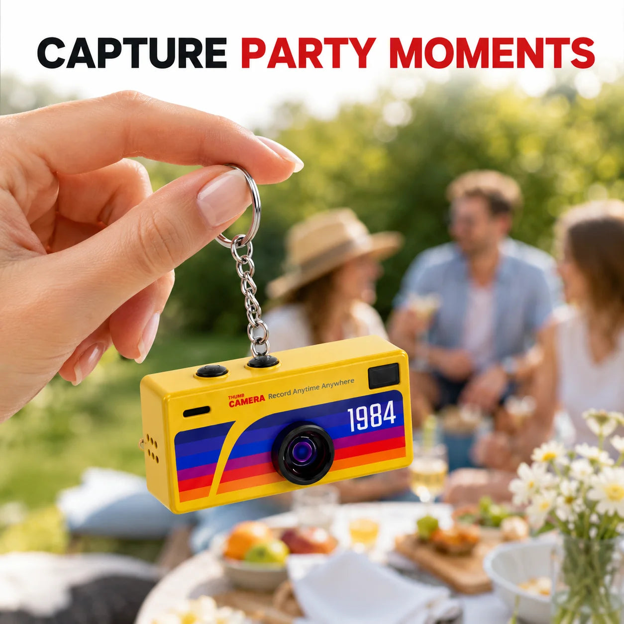 Mini Daumen Kamera Keychain 1080P Tragbar Video Kamera