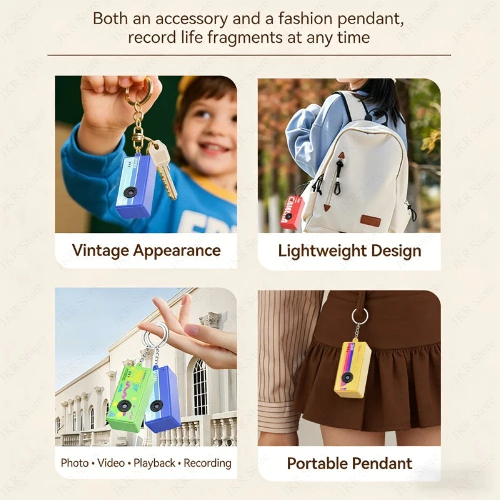 Mini Daumen Kamera Keychain 1080P Tragbar Video Kamera