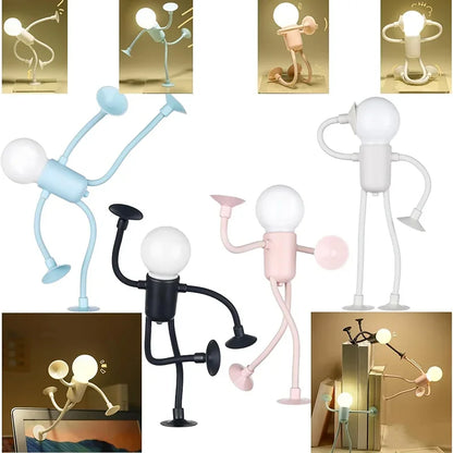Flexible LED-Nachtleuchte in Humanoidform – Kreative Schreibtischlampe