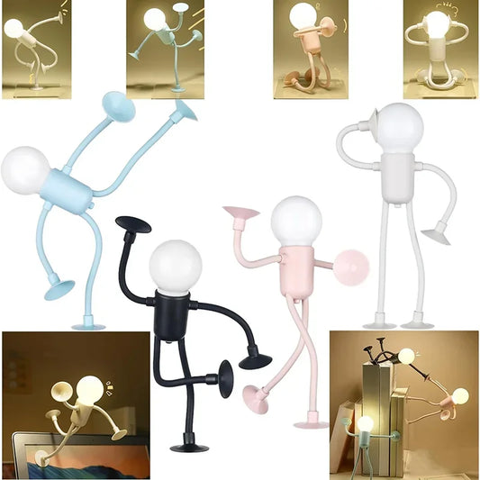 Flexible LED-Nachtleuchte in Humanoidform – Kreative Schreibtischlampe
