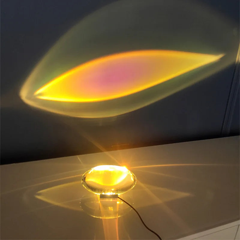 LED Kristall Sonnenuntergang Lampe– Moderne Ambientebeleuchtung