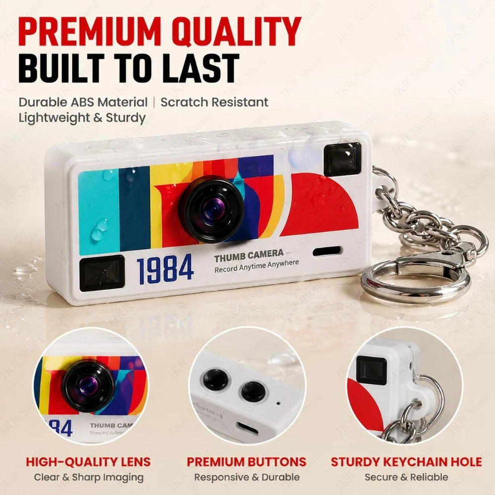 Mini Daumen Kamera Keychain 1080P Tragbar Video Kamera
