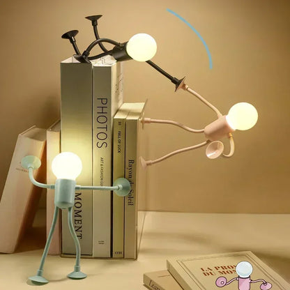 Flexible LED-Nachtleuchte in Humanoidform – Kreative Schreibtischlampe