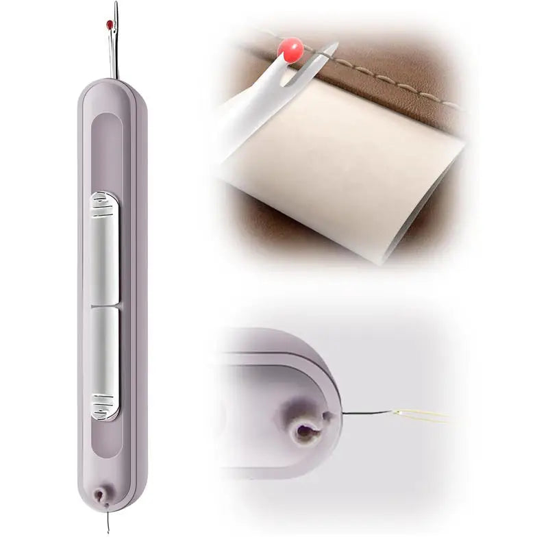 2-in-1 Nähhilfe – Nahttrenner & Nadeleinfädler Tool