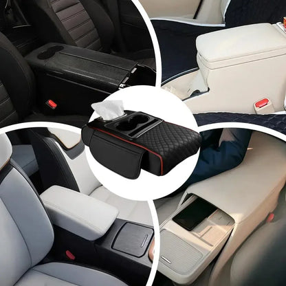 Auto Armlehnen Organizer mit Getränkehalter & Komfort