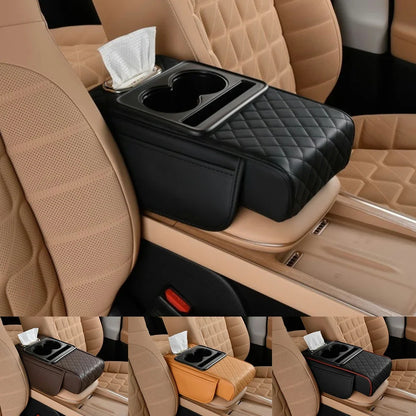 Auto Armlehnen Organizer mit Getränkehalter & Komfort