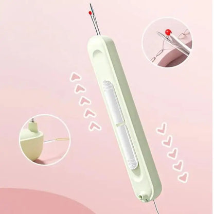 2-in-1 Nähhilfe – Nahttrenner & Nadeleinfädler Tool
