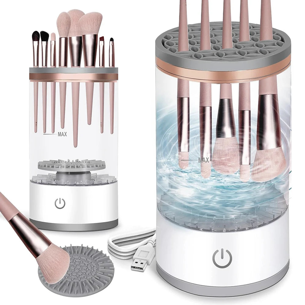 Elektrischer Make-up Pinselreiniger mit Rotation & USB