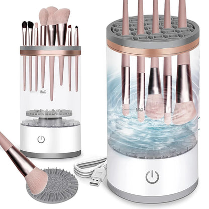 Elektrischer Make-up Pinselreiniger mit Rotation & USB