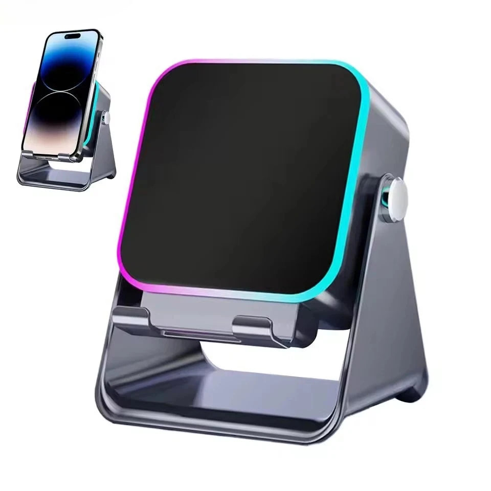 2in1 Bluetooth Lautsprecher mit LED & Smartphone Halter