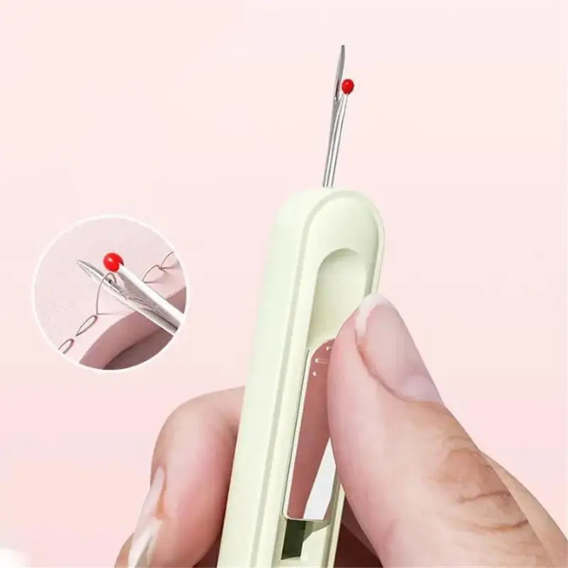 2-in-1 Nähhilfe – Nahttrenner & Nadeleinfädler Tool