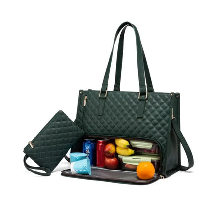 2-in-1 Lunch Tasche mit Laptopfach – Stilvoll & Praktisch