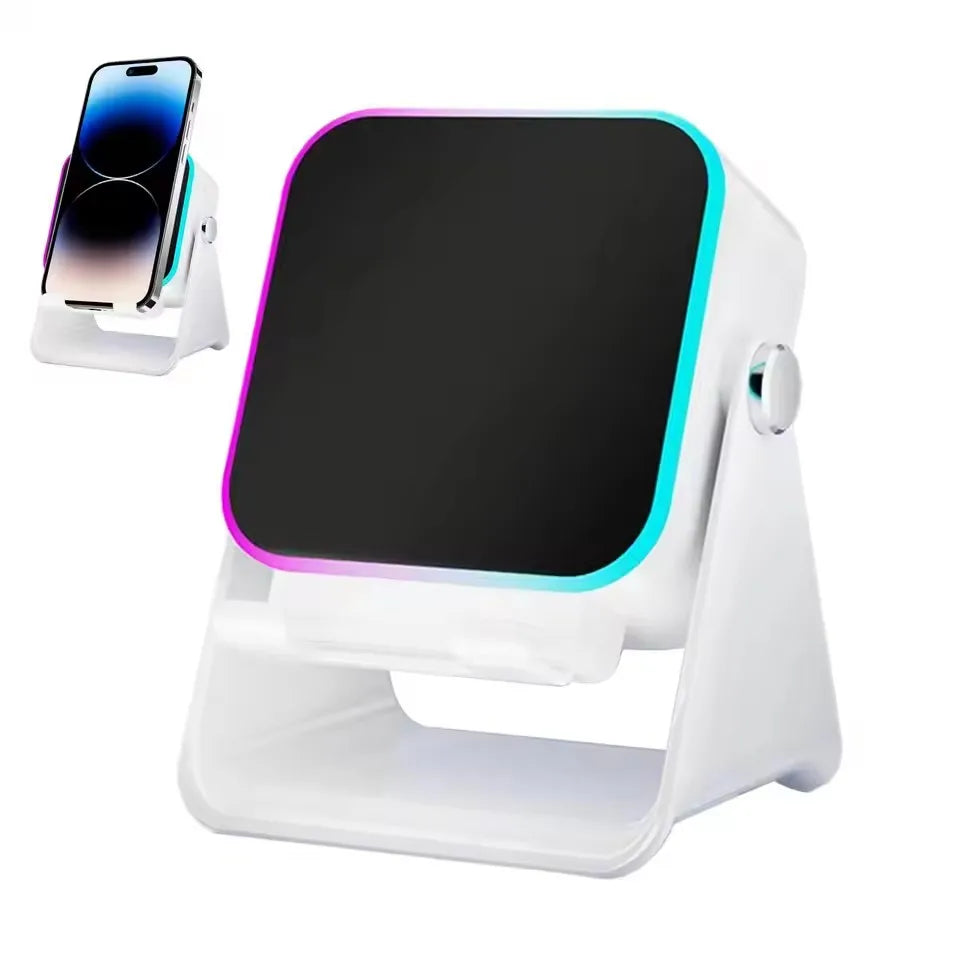 2in1 Bluetooth Lautsprecher mit LED & Smartphone Halter