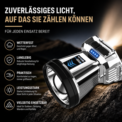 Leistungsstarke LED-Taschenlampe für eine helle und weitreichende Ausleuchtung