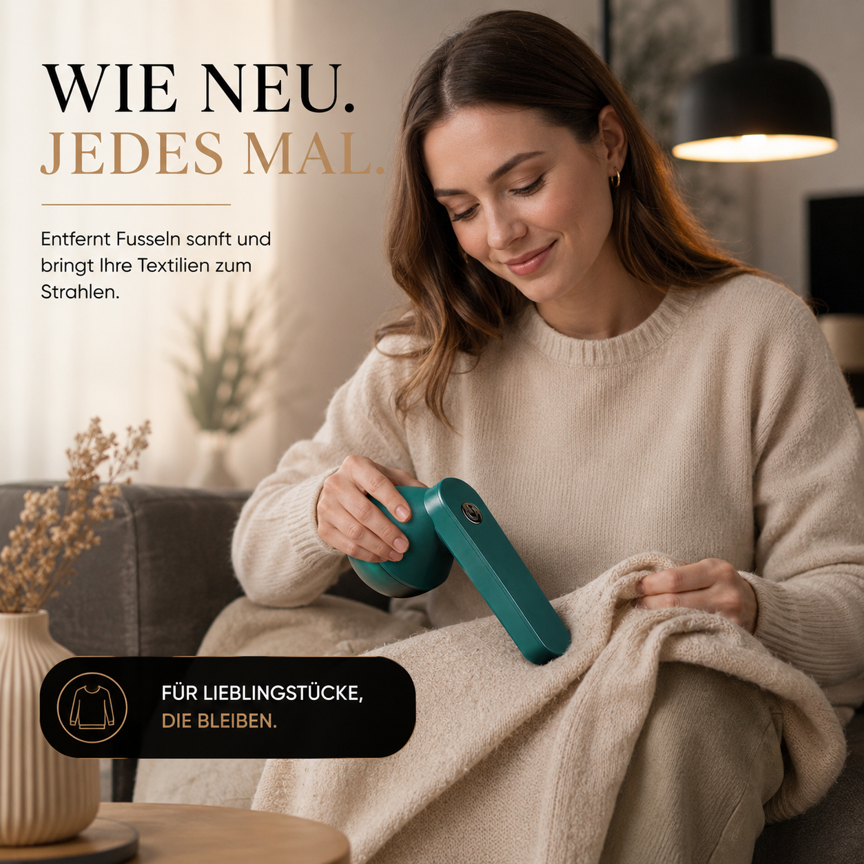 Verleihen Sie Ihren Lieblingskleidungsstücken mit diesem wiederaufladbaren Fusselentferner einen frischen, neuen Look. Er wurde entwickelt, um Flusen, Fusseln und Knötchen sanft und dennoch effektiv zu entfernen.