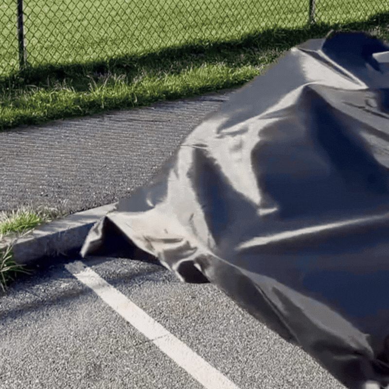 Tragbare faltbare Campingtoilette mit Deckel & Aufbewahrungstasche