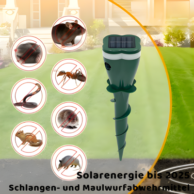 Solar Maulwurf & Nagetier Vertreiber – Effektiver Schutz für Garten