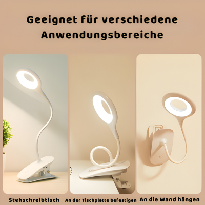 Flexible LED-Klemmleuchte – Dimmbar per Touch & Wiederaufladbar