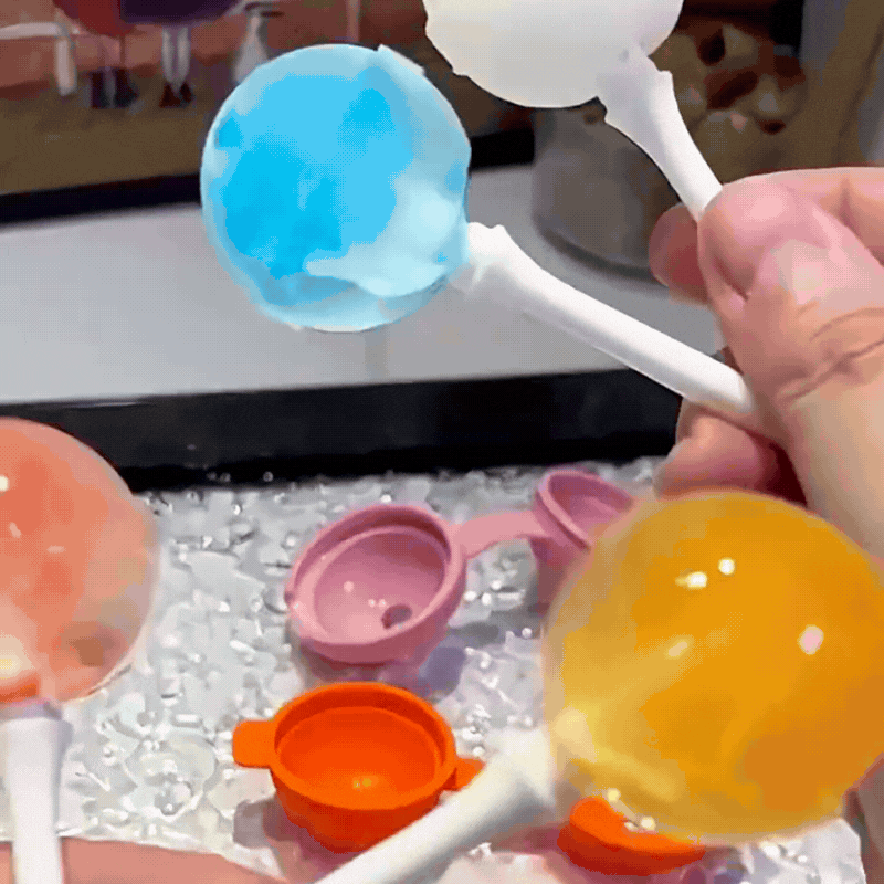 Silikon Eisballform mit Stiel – Für selbstgemachte Frozen Desserts