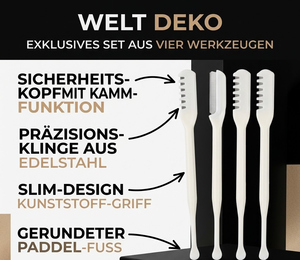 360° Nasenhaar Trimmer Sat – Präzise & Einfach Sauber