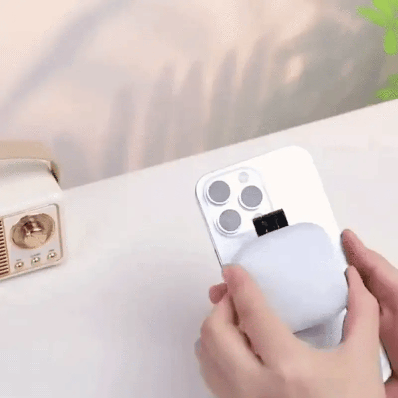 2-in-1 Selfie Spiegel mit LED Licht – Magnetisch & Verstellbar