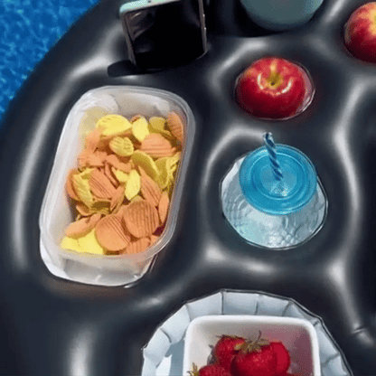 Aufblasbare Pool Bar mit Getränkehalter & Snack-Fächern