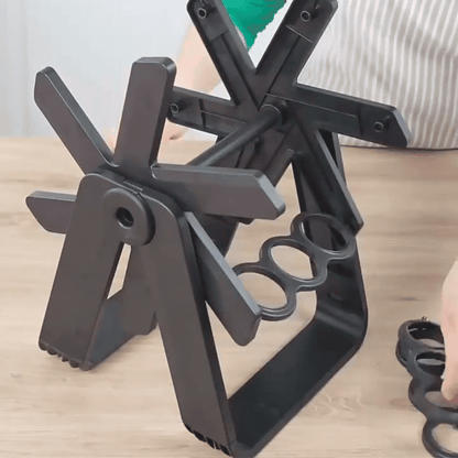 360° Gewürzkarussell mit Glasbehältern für perfekte Ordnung