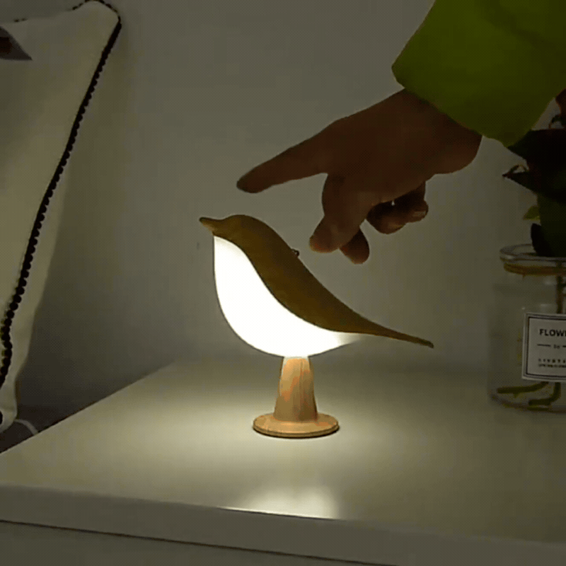 LED Vogel-Lampe mit Touch-Steuerung & 3 Helligkeitsstufen
