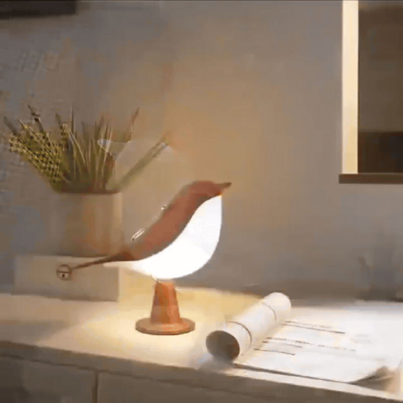 LED Vogel-Lampe mit Touch-Steuerung & 3 Helligkeitsstufen