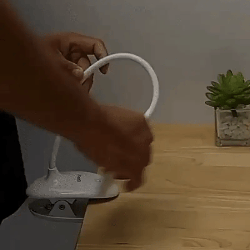 Flexible LED-Klemmleuchte – Dimmbar per Touch & Wiederaufladbar