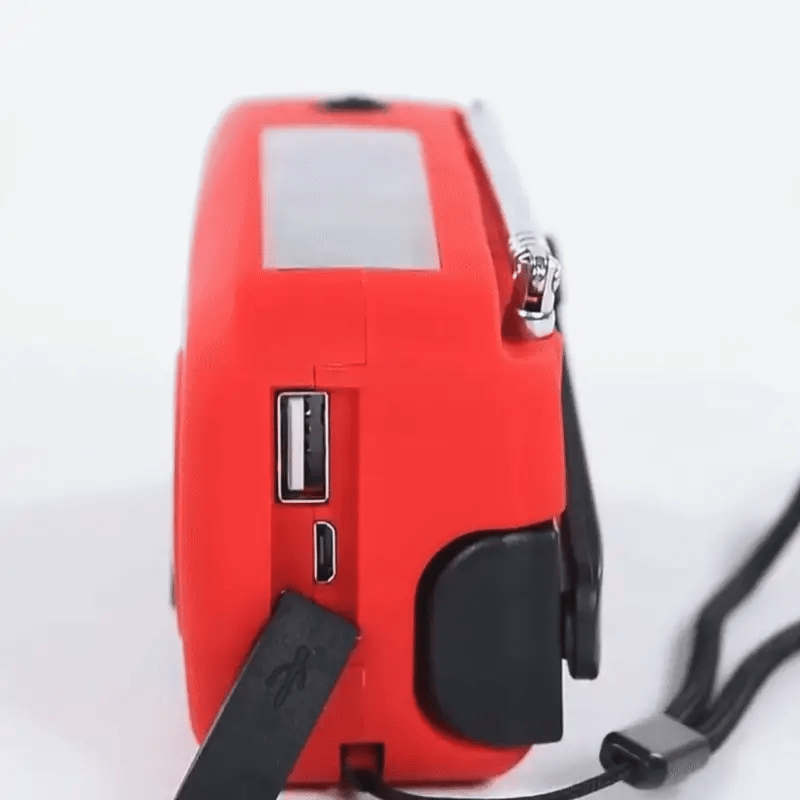 Solar Kurbelradio mit LED Licht & USB Ladefunktion