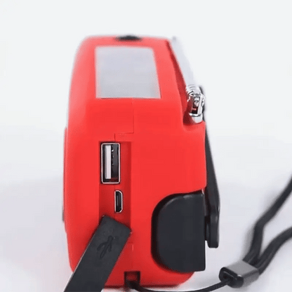 Solar Kurbelradio mit LED Licht & USB Ladefunktion