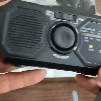 Notfallradio mit Solar & Handkurbel – Licht & Powerbank