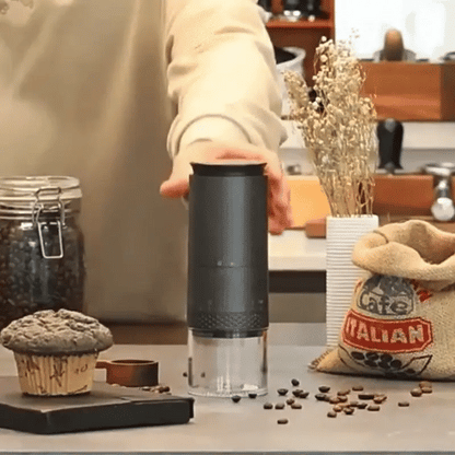 Elektrische Kaffeemühle mit USB – Frischer Kaffee überall