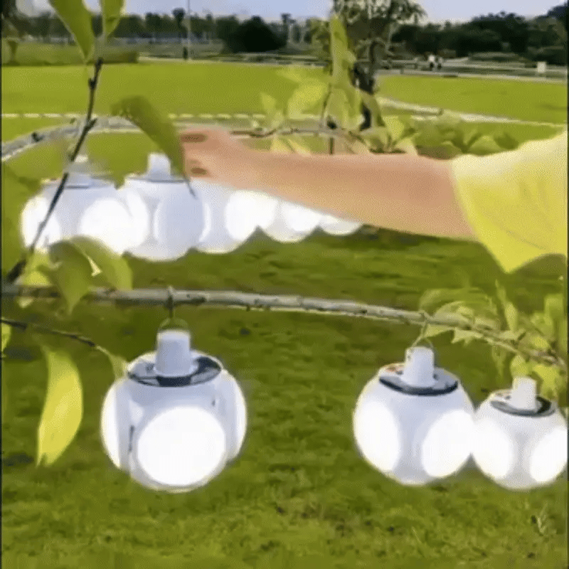 Solar-LED-Campinglaterne – Tragbare und wiederaufladbare Im Freien-Leuchte