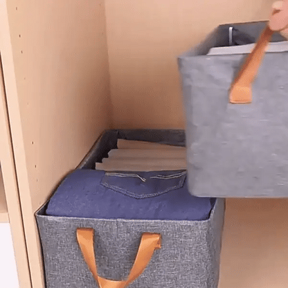 Faltbare Kleider Aufbewahrungsbox mit Griff – Mehr Platz im Zuhause